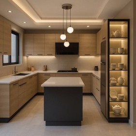 Modern U-Shaped Kitchen
